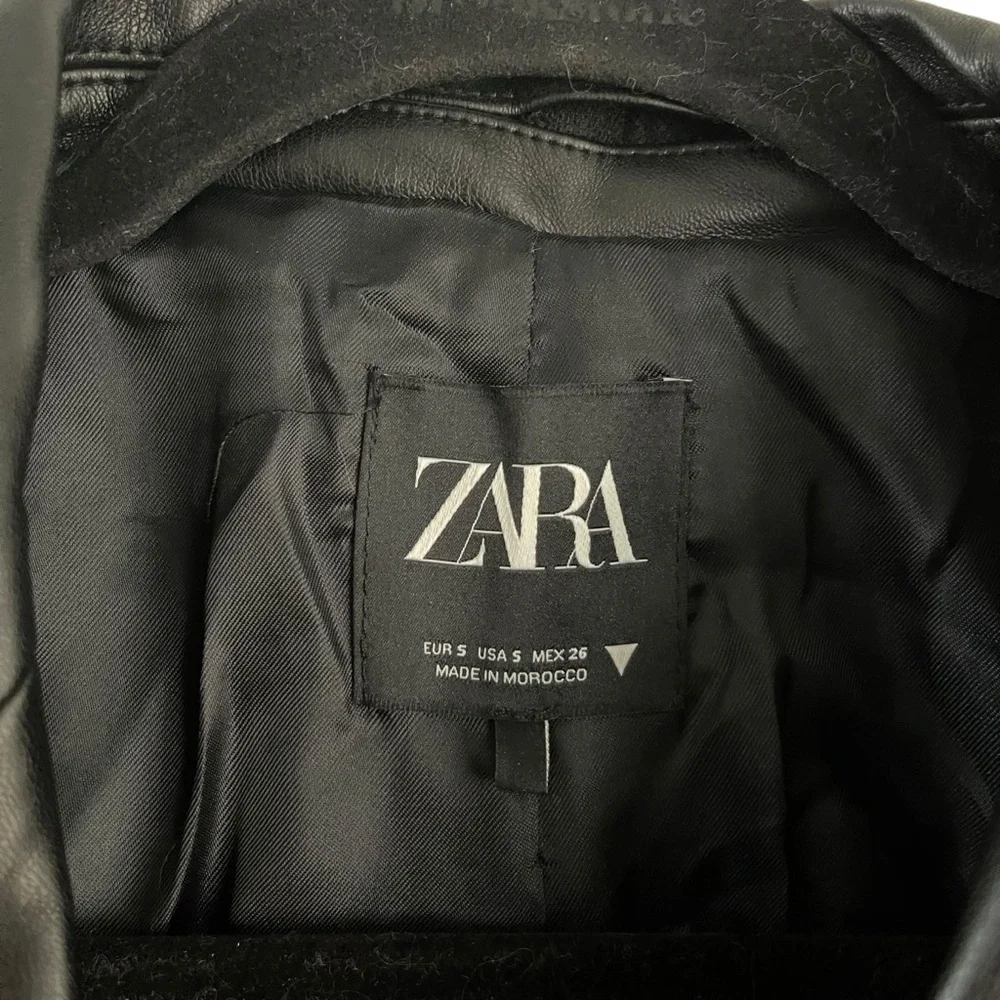 Zara Women Leather Jacket Size S